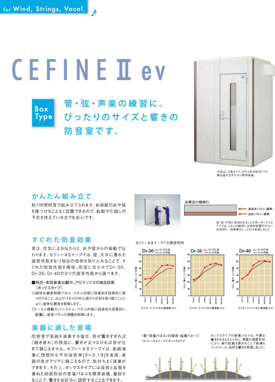 アビテックスカタログ セフィーネIIev AMCVシリーズ（初期型 2010年～2011年） | MIKI MUSIC DESIGN+